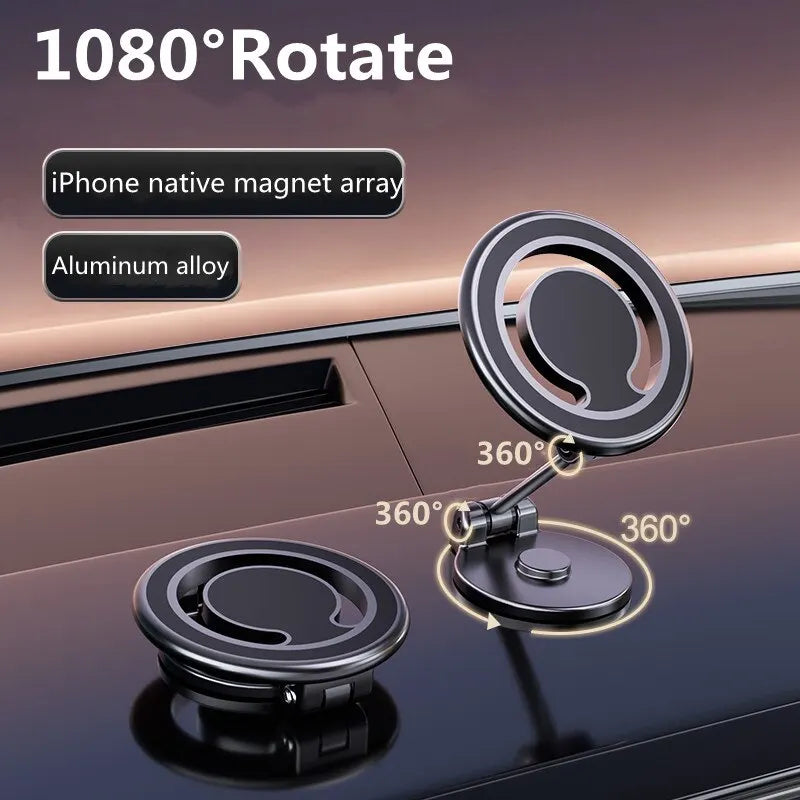 1080 Magnetic Car Phone Holder – Strong Magnet, Universal Fit for iPhone & Samsung