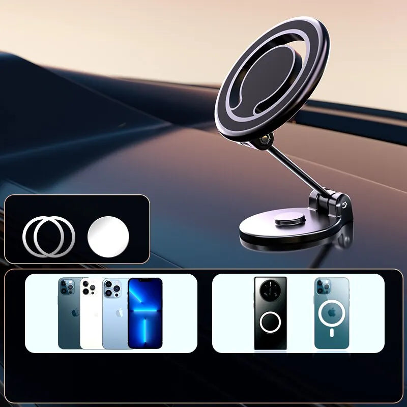 1080 Magnetic Car Phone Holder – Strong Magnet, Universal Fit for iPhone & Samsung