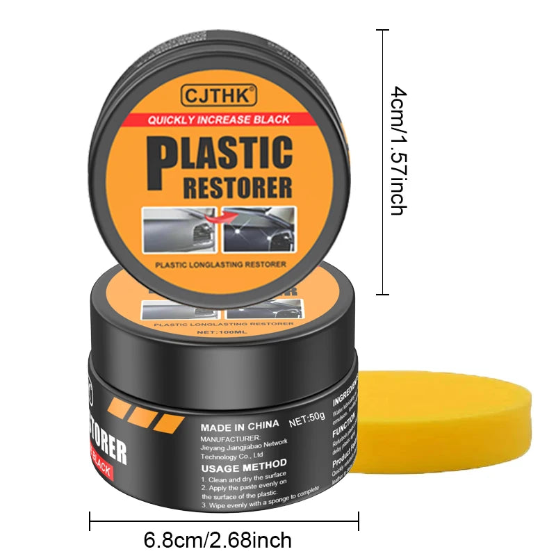 Ceramic Plastic Trim Restorer – Long-Lasting Car Care for Faded Plastics